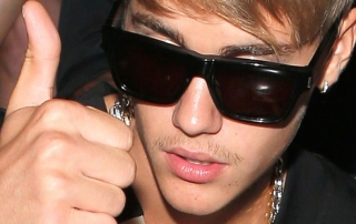 Justin Bieber moustache